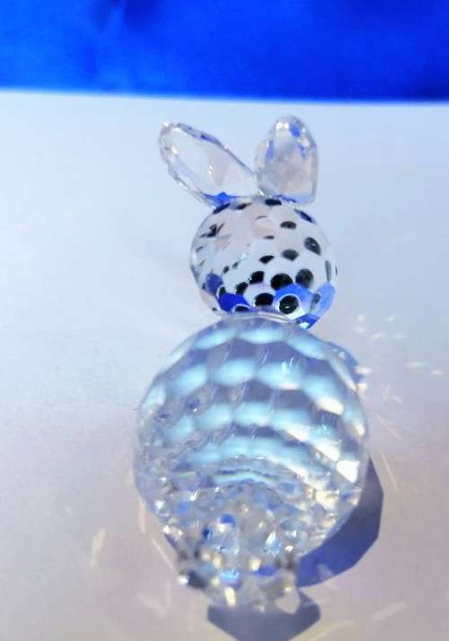 SWAROVSKI CRYSTAL RABBIT LYING RETIRED RARE #