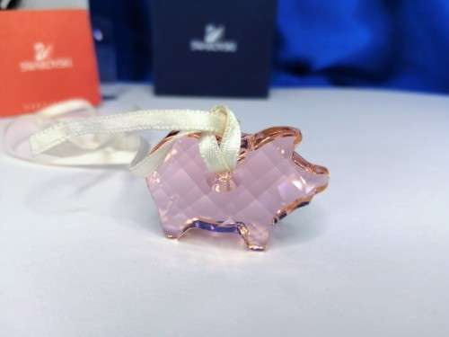 SWAROVSKI Crystal Pig Ornament #