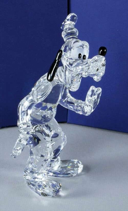 Swarovski Figurine - Disney Showcase Collection Goofy Clear Retired in 2008 Boxed #