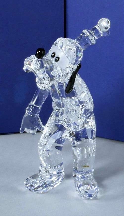 Swarovski Figurine - Disney Showcase Collection Goofy Clear Retired in 2008 Boxed #