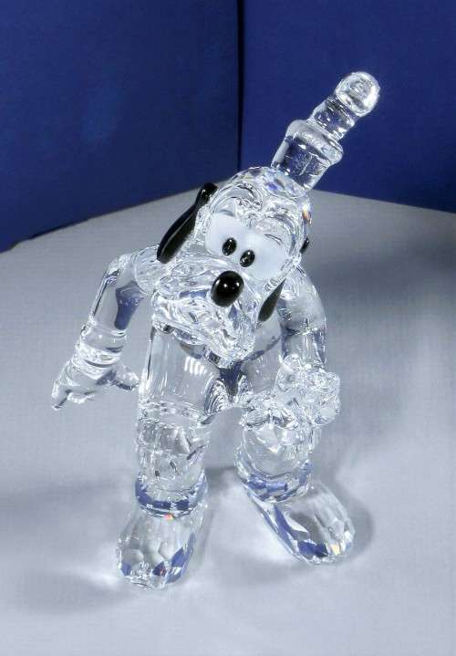 Swarovski Figurine - Disney Showcase Collection Goofy Clear Retired in 2008 Boxed #