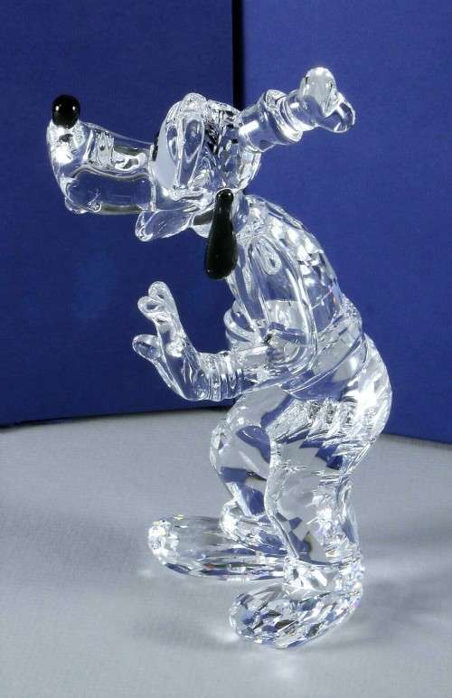 Swarovski Figurine - Disney Showcase Collection Goofy Clear Retired in 2008 Boxed #