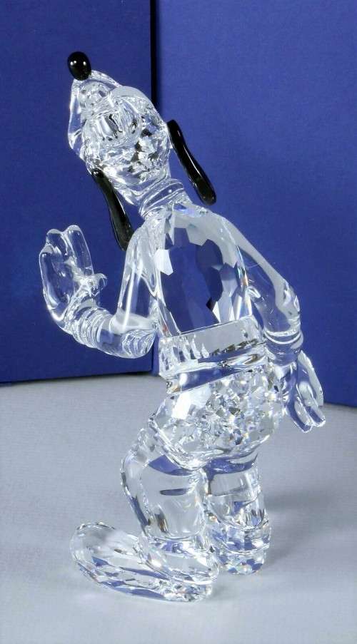 Swarovski Figurine - Disney Showcase Collection Goofy Clear Retired in 2008 Boxed #