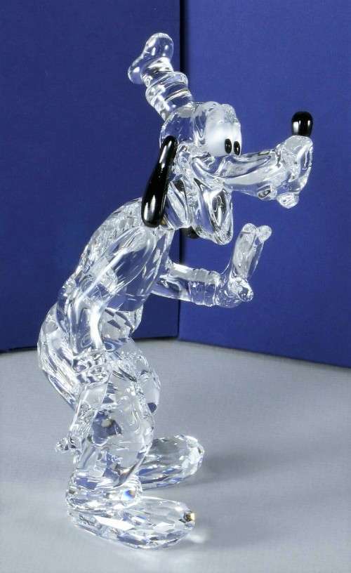 Swarovski Figurine - Disney Showcase Collection Goofy Clear Retired in 2008 Boxed #