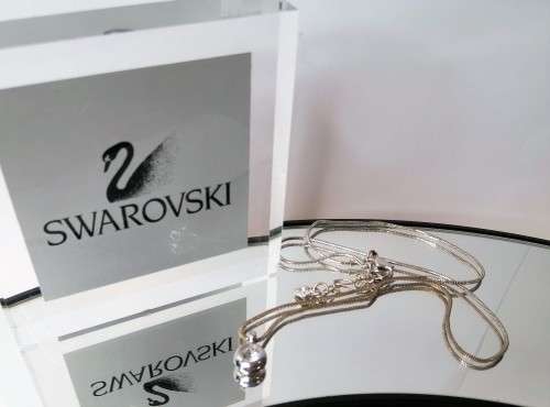Genuine Swarovski Crystal Silver Pendant   #