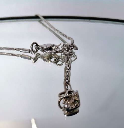 Genuine Swarovski Crystal Silver Pendant   #