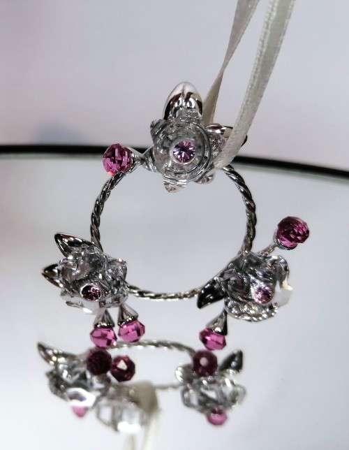 SWAROVSKI CRYSTAL MEMORIES -  GARLAND RHODIUM   #