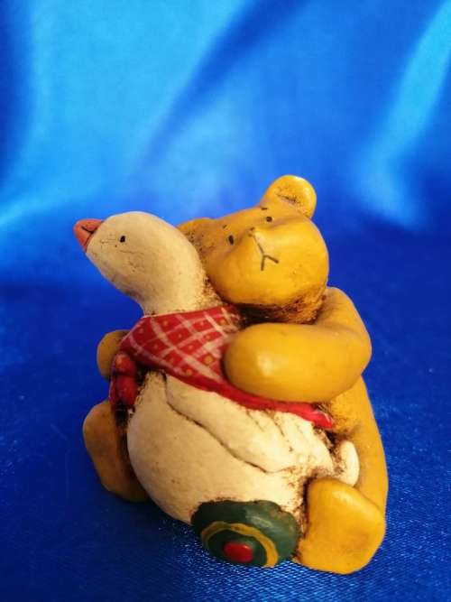 Peter Fagan Colourbox Teddy Bear with Duck Scotland #