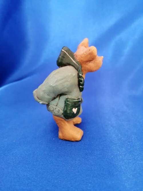 Peter Fagan Colourbox Sitting Bear in Duffel Coat Scotland #