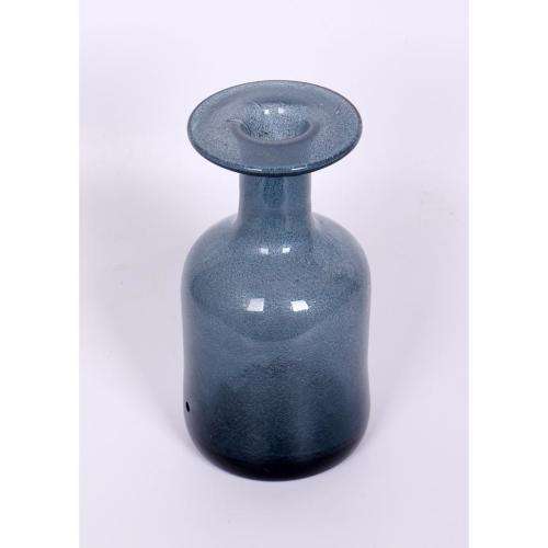 Mid century HOLMEGAARD glass lamp base designed by Otto Brauer