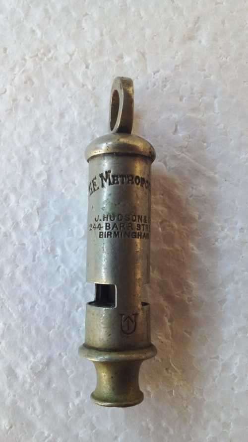 The Metropolitan - 1909 - 1930 - J.HUDSON and Co 244 BARR STREET BIRMINGHAM WHISTLE