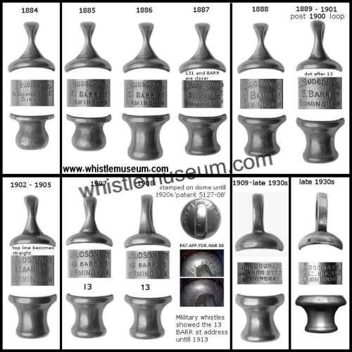 The Metropolitan - 1909 - 1930 - J.HUDSON and Co 244 BARR STREET BIRMINGHAM WHISTLE