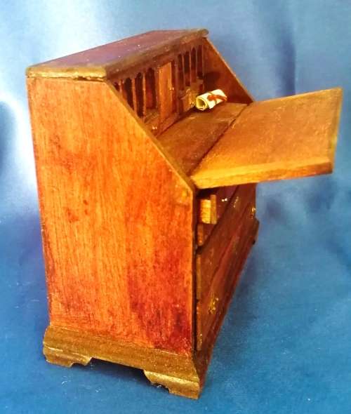 Vintage Dolls House Miniature Writing Desk
