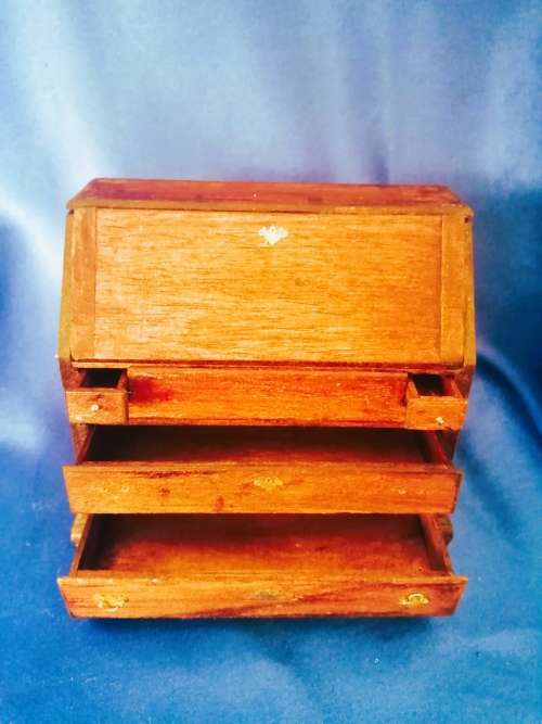 Vintage Dolls House Miniature Writing Desk