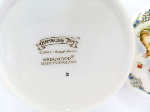 Wedgwood Rambling Ted Lidded Trinket Box