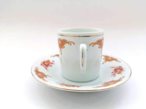 Chinese demitasse Cup and Saucer duo