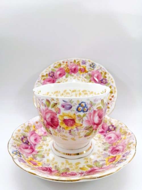 Royal Albert Serena Cup Saucer Plate Trio Fine Bone England China