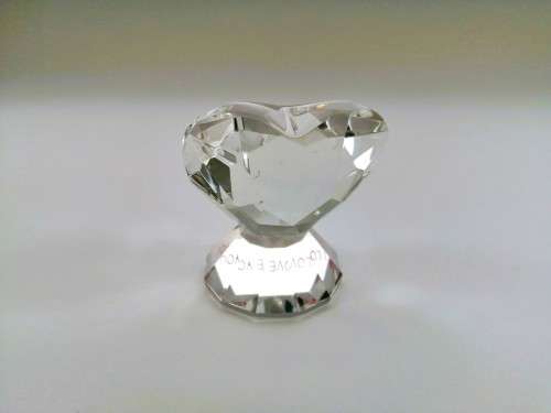 Stunning Crystal Glass I Love You Heart