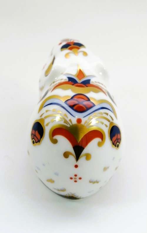 Royal Crown Derby Bank Vole Paperweight - Gold Stopper