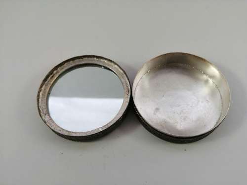 Vintage Oriental Silver and Enamel Trinket Box