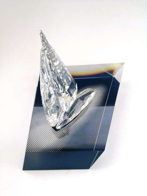 Swarovski Sailing Boat Legend 619436 Plus Display Stand Boxed Retired