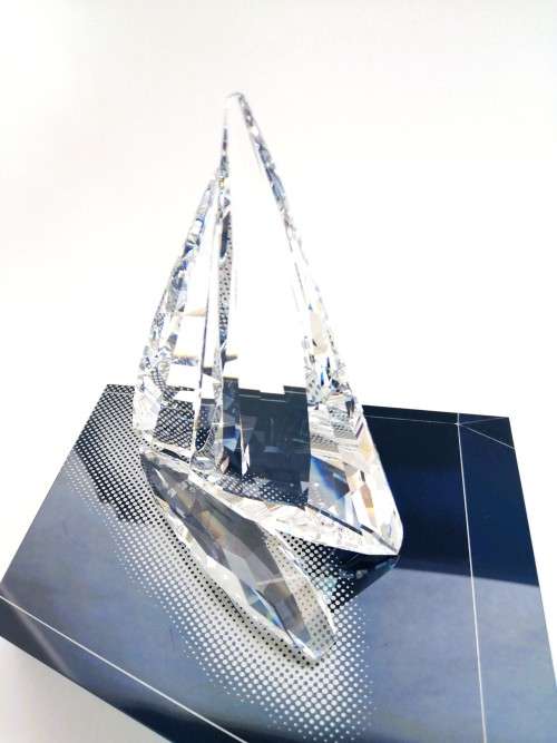 Swarovski Sailing Boat Legend 619436 Plus Display Stand Boxed Retired