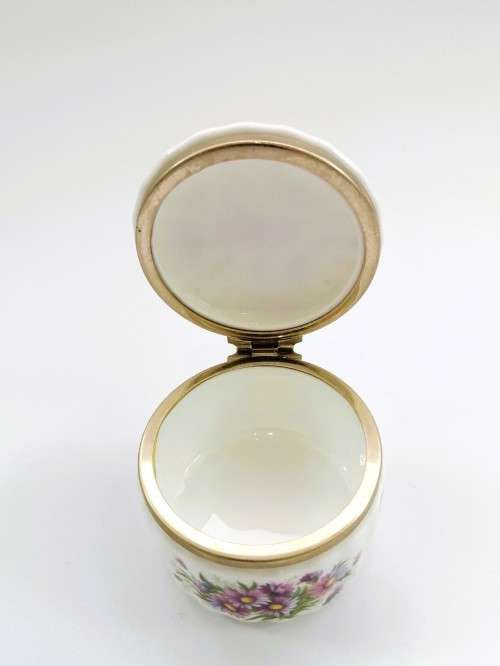 Vintage Royal Albert China Trinket Box Flower Of The Month Series September