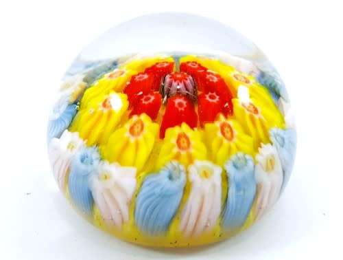 Stunning art glass paperweight MILLEFIORE