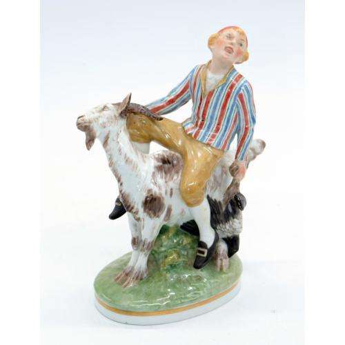 Royal Copenhagen, Julian Marie`s mark. Porcelain figure , `Clumsy Hans` No. 1228