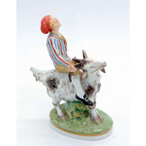 Royal Copenhagen, Julian Marie`s mark. Porcelain figure , `Clumsy Hans` No. 1228
