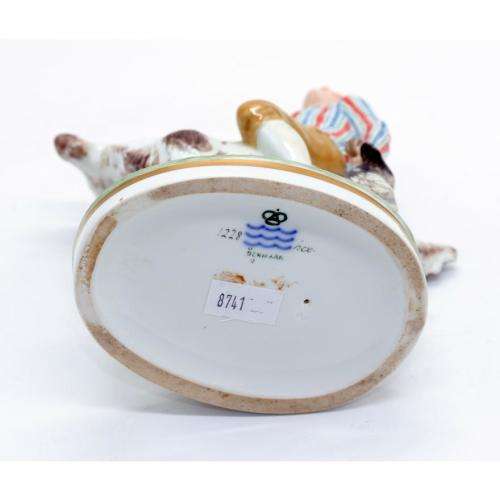 Royal Copenhagen, Julian Marie`s mark. Porcelain figure , `Clumsy Hans` No. 1228