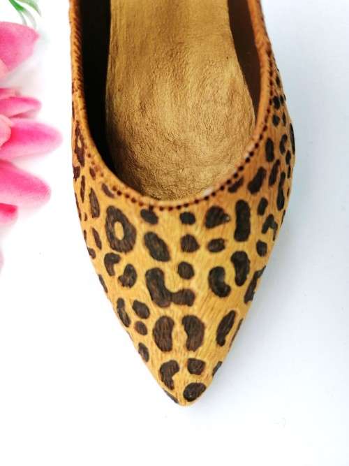 Just The Right Shoe Leopard Stiletto 1999 Miniature Raine 25017 Mini Heel