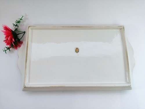 Fabulous Capodimonte Handmade Hand painted large tray Italy