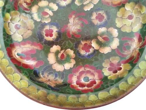 Beautiful vintage Chinese cloisonne cruet set, dating from the 1950s