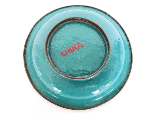 Beautiful vintage Chinese cloisonne cruet set, dating from the 1950s