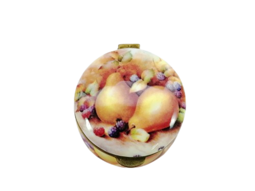 Ayshford Bone China Porcelain Trinket Box Fruit design