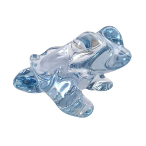 Murano Blue Glass Frog Dish Bowl
