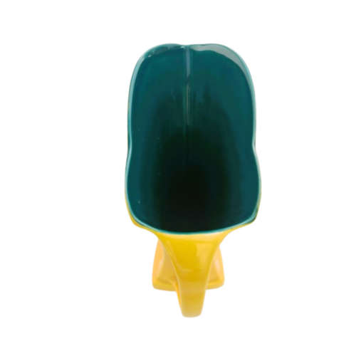 Art Deco Crown Devon Bright Yellow and Green Jug c1939