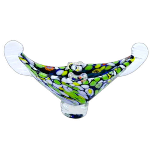 Murano Hand Blown Glass Millefiori Bowl