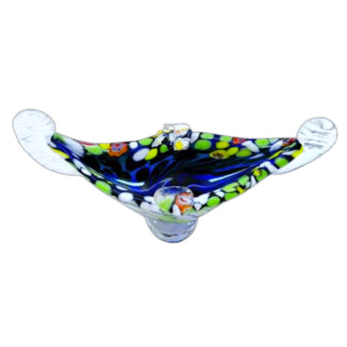 Murano Hand Blown Glass Millefiori Bowl