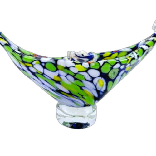 Murano Hand Blown Glass Millefiori Bowl