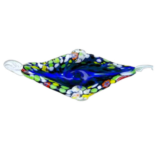 Murano Hand Blown Glass Millefiori Bowl