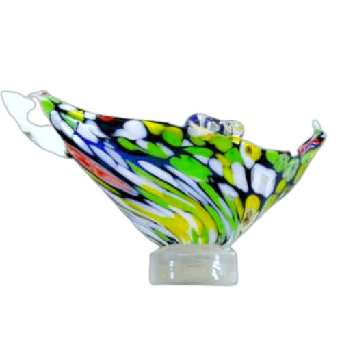 Murano Hand Blown Glass Millefiori Bowl
