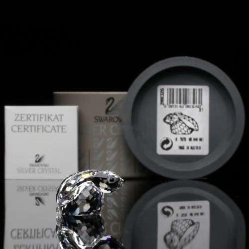 Swarovski Crystal Bunny Rabbit Lop Eared Retired  Boxed