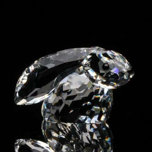 Swarovski Crystal Bunny Rabbit Lop Eared Retired  Boxed