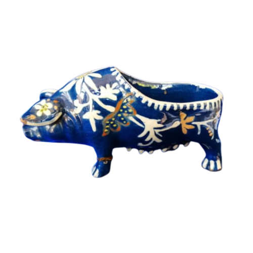 Antique Dutch pottery Pig Dish