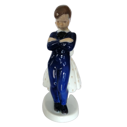 Bing & Grondahl #2372 Denmark Porcelain Figurine Boy Girl Pardon Me Couple
