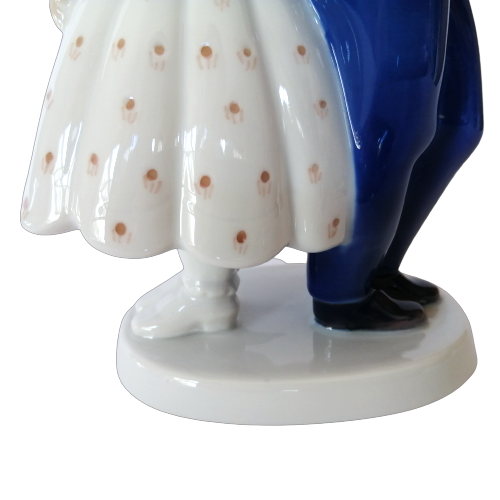 Bing & Grondahl #2372 Denmark Porcelain Figurine Boy Girl Pardon Me Couple