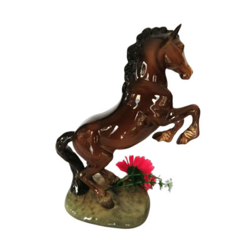 Vintage Beswick Style Large Rearing Horse Figurine