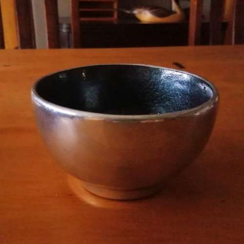 Early Carrol Boyes Functional Art Pewter Bowl Dish Man Climbing